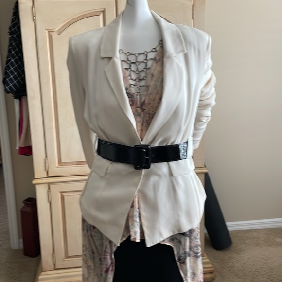 MADISON MARCUS SIZE SMALL IVORY SILK JACKET SIZE SM - Picture 6 of 12